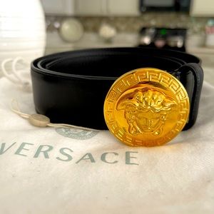Versace La Medusa New black belt without tags